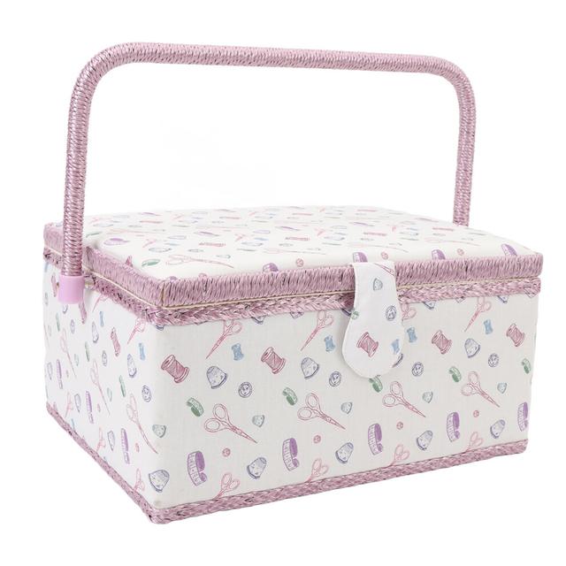 Fabric Sewing Basket Large Capacity Magnetic