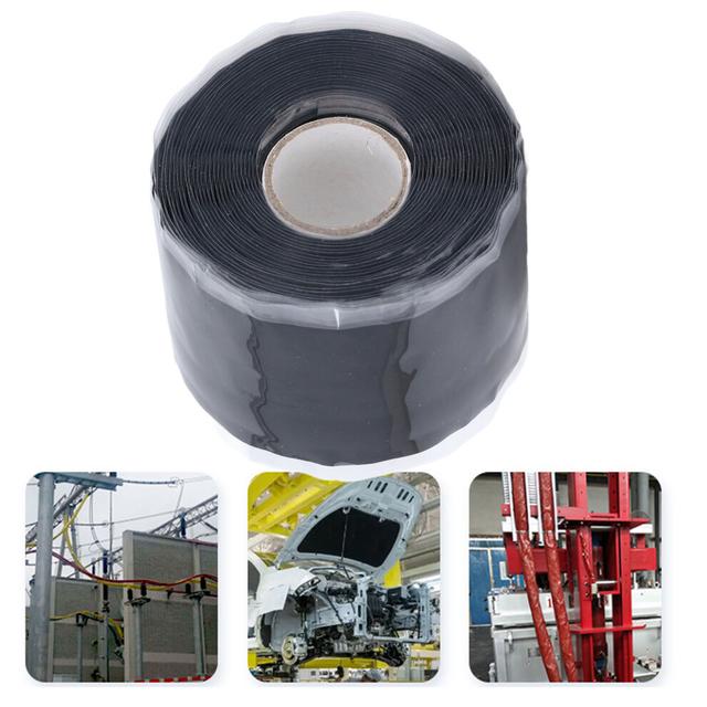 Black Silicone Hose Repair Tape 5m x 50mm - Waterproof & Heat Resistant