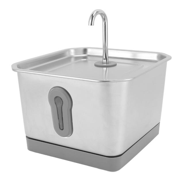 Stainless Steel 3.5L Smart Cat Water Fountain, Auto Circulation & APP Alert