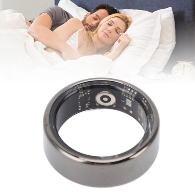 Bluetooth 5.1 Smart Ring Size 8 Water-Resistant Fitness Sleep Tracker
