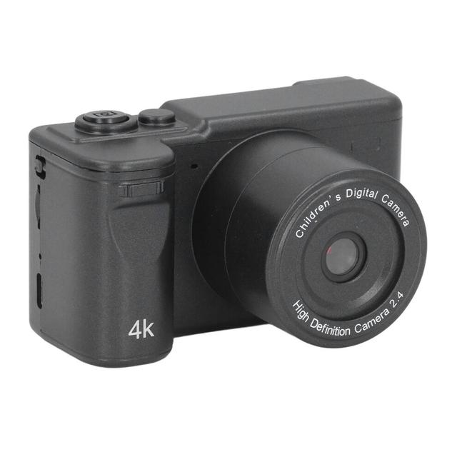 HD Digital Camera 4K 2.4in 1080P 8X Zoom Dual Cameras Black