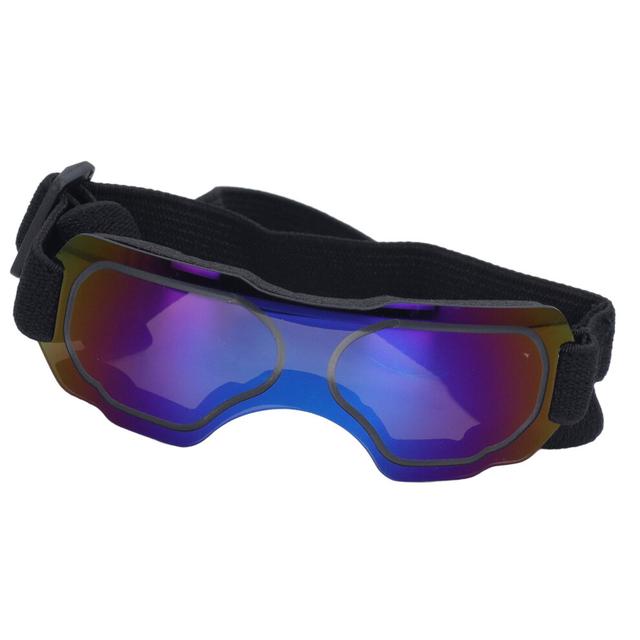 Adjustable UV Proof Dog Goggles - Comfortable Blue Outdoor Sunglasses