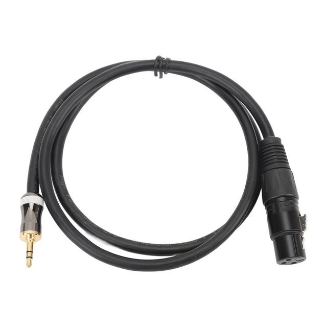Unbalanced XLR to 3.5mm Cable for Sound Mixer and Card 3.3ft
