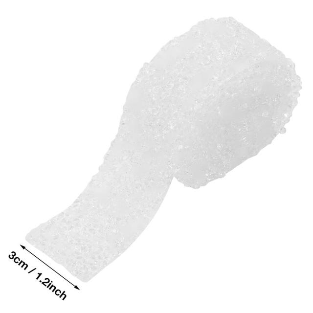 30mm White Diamond Rhinestone Ribbon Roll, 1 Yard, Sparkling Decor