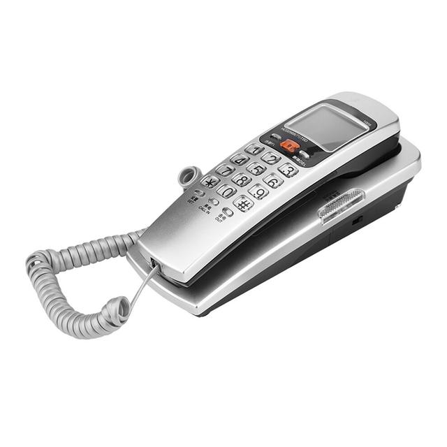 Silver Landline Phone with One-Key Replay and Caller ID Display