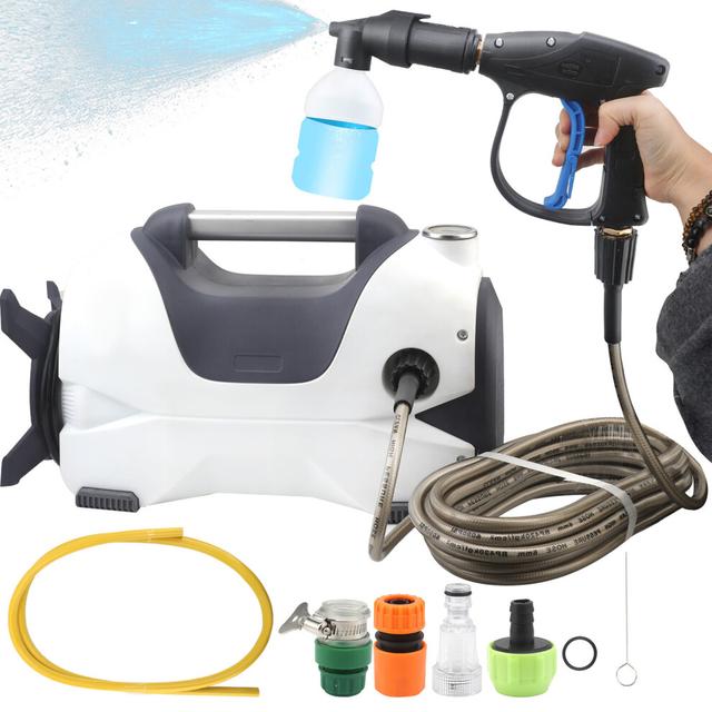 Electric Pressure Washer 1523PSI 2GPM Black & White 26.25ft Hose