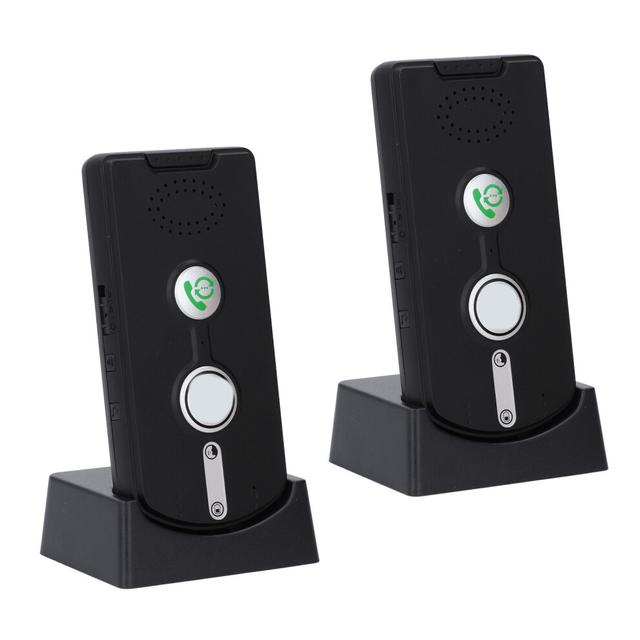 Voice Activation Intercom 1800mAh Battery 1000m Range Black