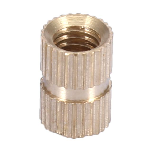 10pcs M6 Brass Knurled Round Molded Inserts 10mm-16mm Length