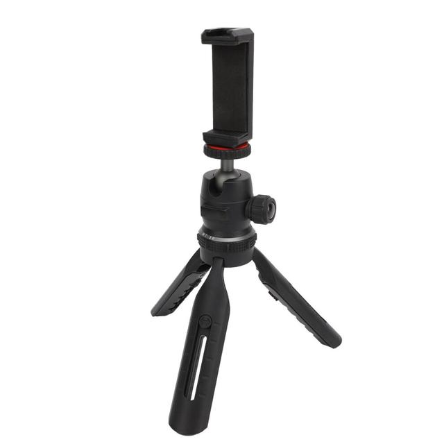 Mini Phone Tripod Aluminum Alloy ABS 360 Ball Head for Live Streaming