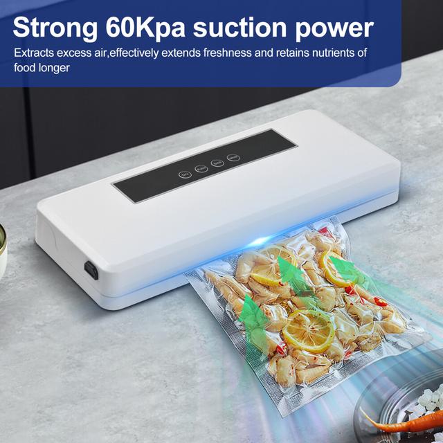 Food Vacuum Sealer Machine 4 Modes, 60Kpa Power, 10 Bags