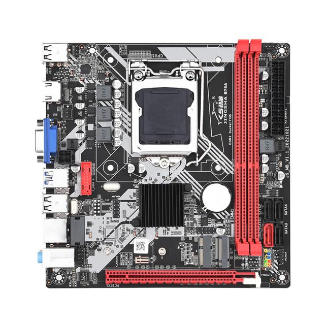 JINGSHA LGA 1155 Mini-ITX Motherboard for Intel 2nd/3rd Gen Processors, 16GB DDR3, WiFi & BT, HDMI VGA