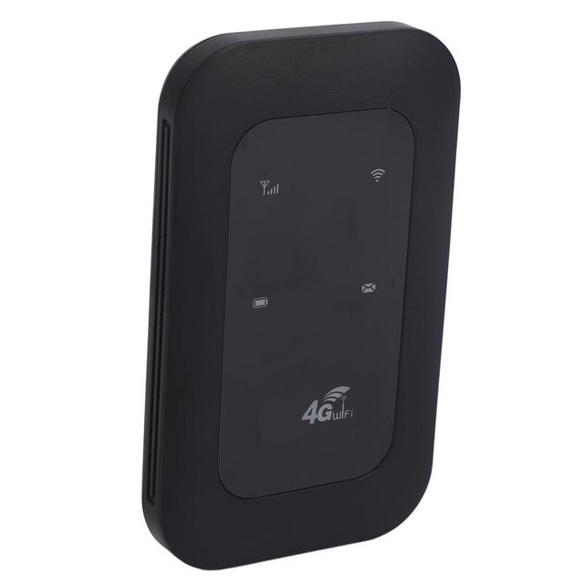 10 Users 4G LTE Mobile WiFi Hotspot Router with Micro SIM Slot Black