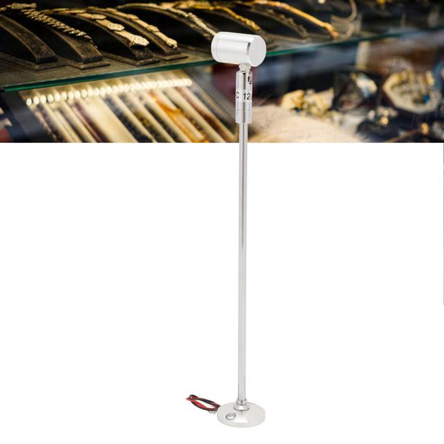 Small Standing Spotlight 12V 1W for Cabinets and Displays