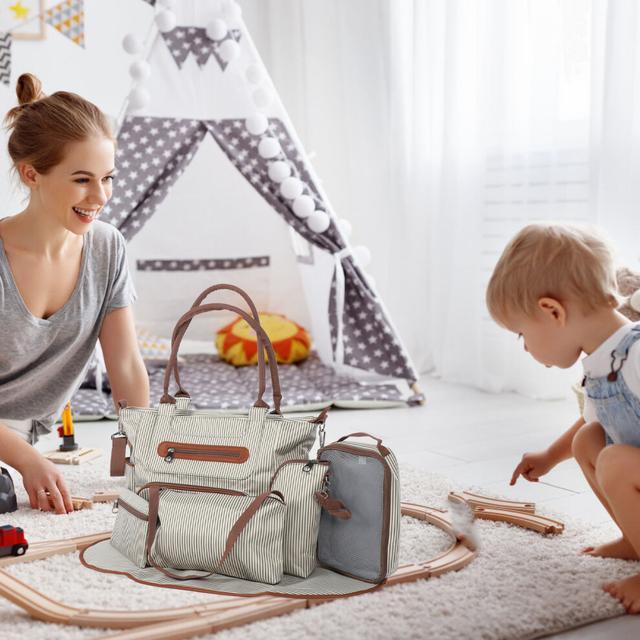 Durable Polyester Mom Hospital Bag Set with Multiple Compartments