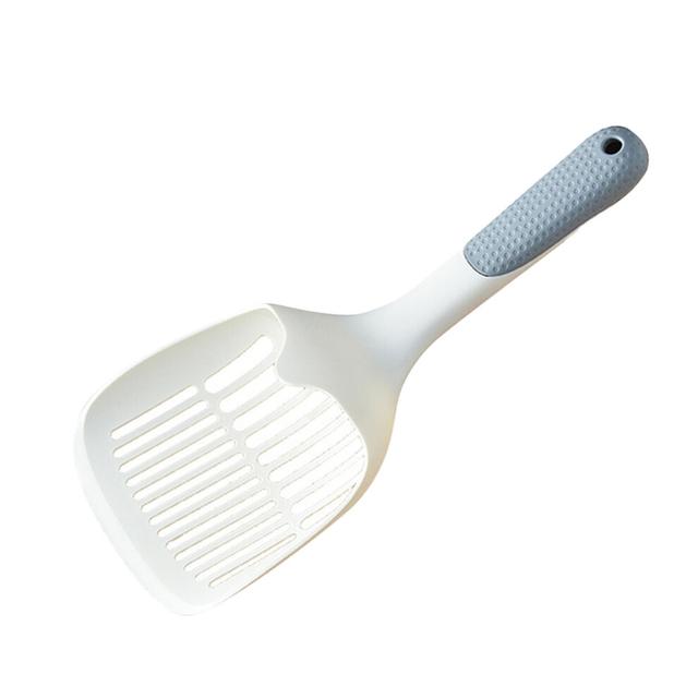 Ergonomic Cat Litter Scoop with Hole PP Handle, Smooth Finish