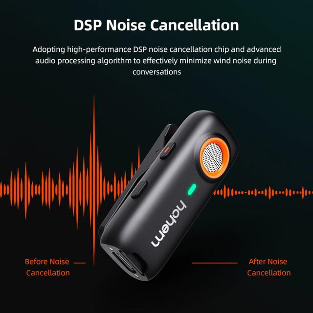 MIC-01 Wireless Microphone for Smartphone 2.4G 7.5H Battery