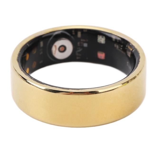 Lightweight Smart Health Ring 56mm Sleep & Step Tracker Gold US 7