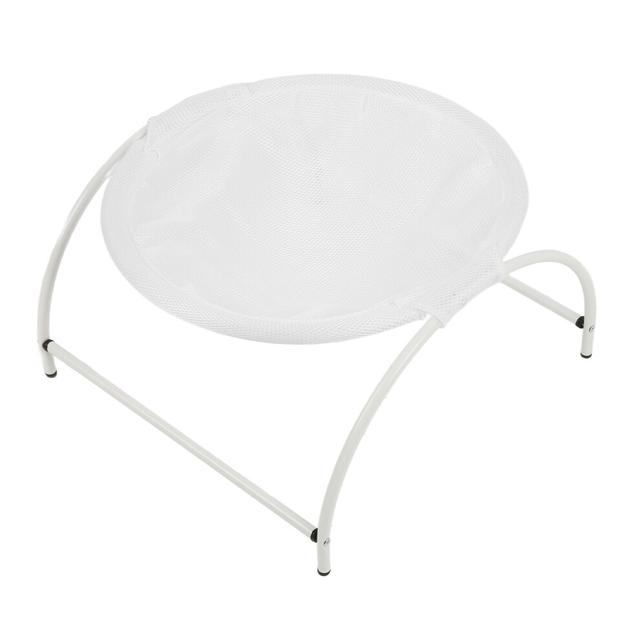 Stainless Steel Canvas Cat & Small Dog Elevated Hammock Bed 43x43x24cm