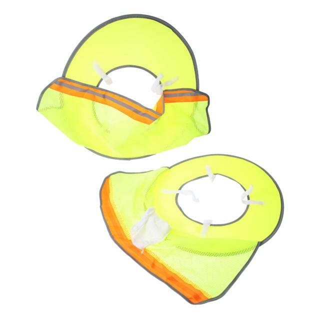 Pack of 2 Sun Hats with Neck Umbrella for Protective Helmets - Adjustable Shade Visor Accessories for Summer Safety