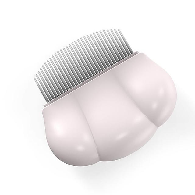 Pet Shell Comb for Hair Removal & Massage, Plastic, Romantic Cherry Blossom