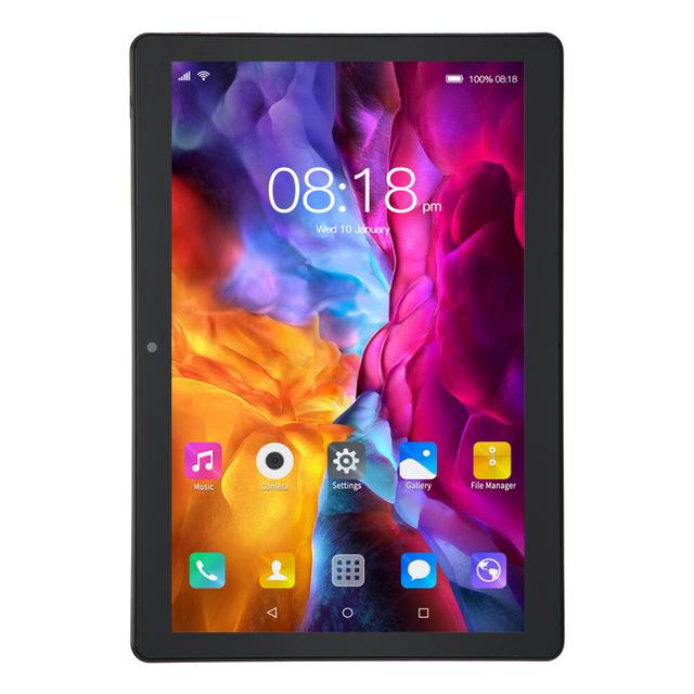 10.1in Android12 5G Tablet 6GB RAM 128GB Black with Dual Cameras
