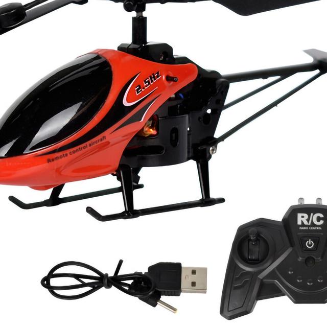 Remote Helicopter for Kids, Drop-Resistant, Two-Way Charging, Red