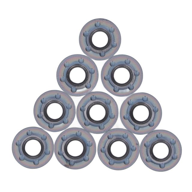 10Pcs RDMT1204MOE Carbide Lathe Wood Turning Blades, High Precision