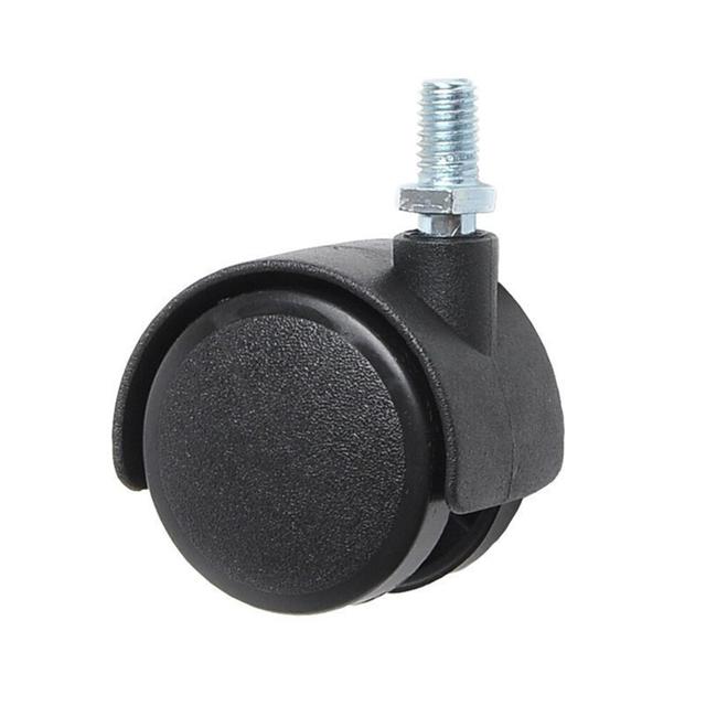1.0/1.5/2.0 Inch Nylon Universal Wheel Caster Set, Silent Furniture Casters, Screw Mount Electric Wheel, 5pcs (1.5 Inch)