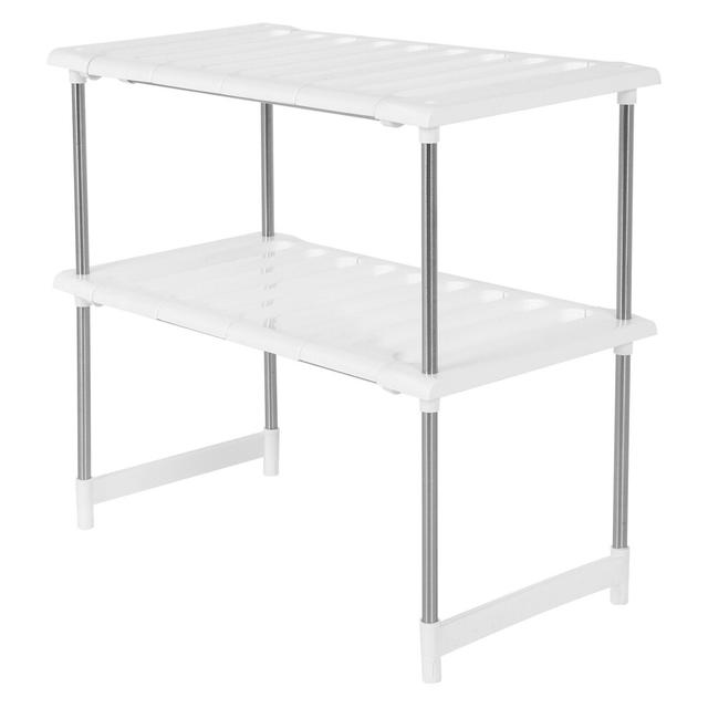 Stainless Steel Expandable Under Sink Rack 26x37.5x49.5-70cm