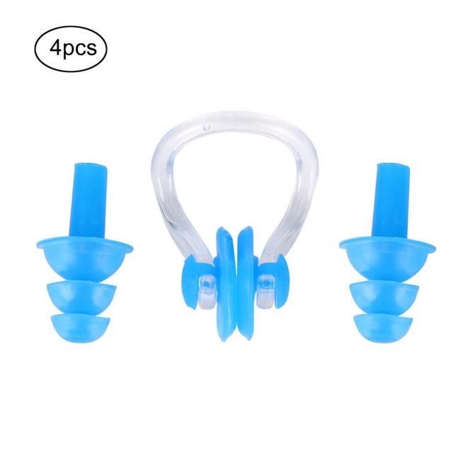 4Pcs Waterproof Soft Silicone Swimming Earplugs