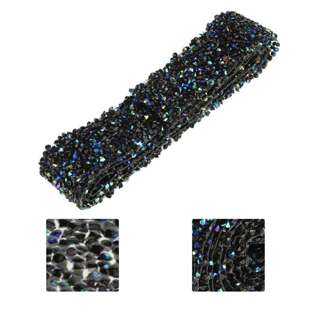 Sparkling Rhinestone Diamond Mesh Wrap Roll for Wedding Decor 2 Colors