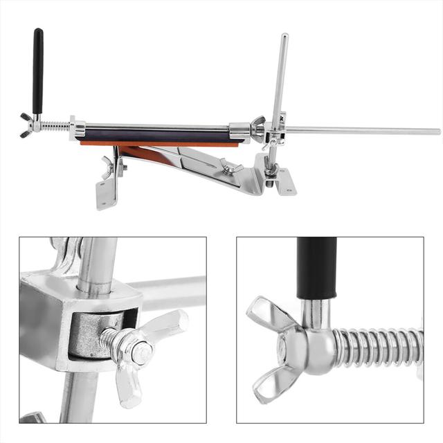 Stainless Steel 4-Grit Whetstone Knife Sharpener System, Adjust 5â90