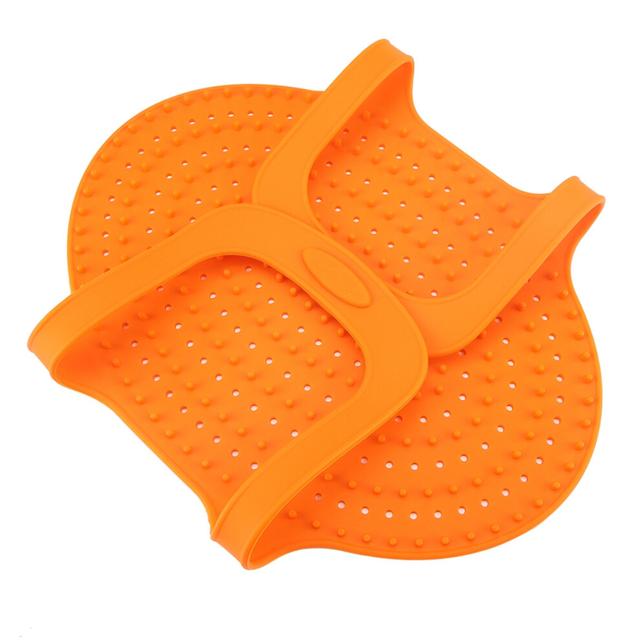 Food Grade Silicone Cooking Mat - Heat Resistant, Non-Stick Turkey Lifter (Orange, 59x31.5cm)