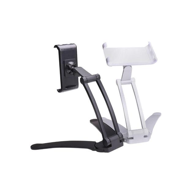 (Black) 4-12 Inch Phone Tablet Stand Mount Holder Bracket Hold