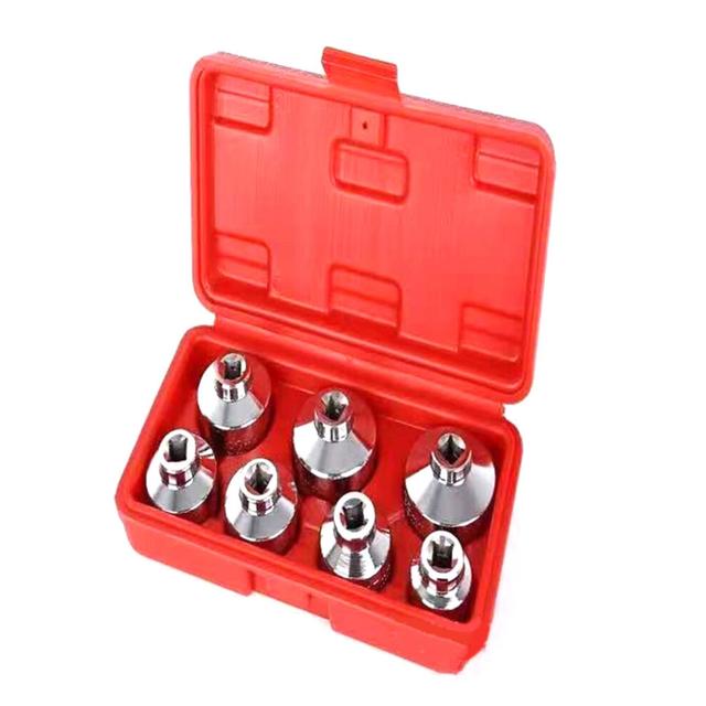 7 Pieces Oil Filter Socket Wrench Removal Tool