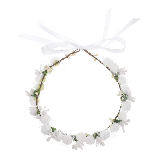 Wreath Tiara Elegant Floral Headdress Wedding Hair Accessory