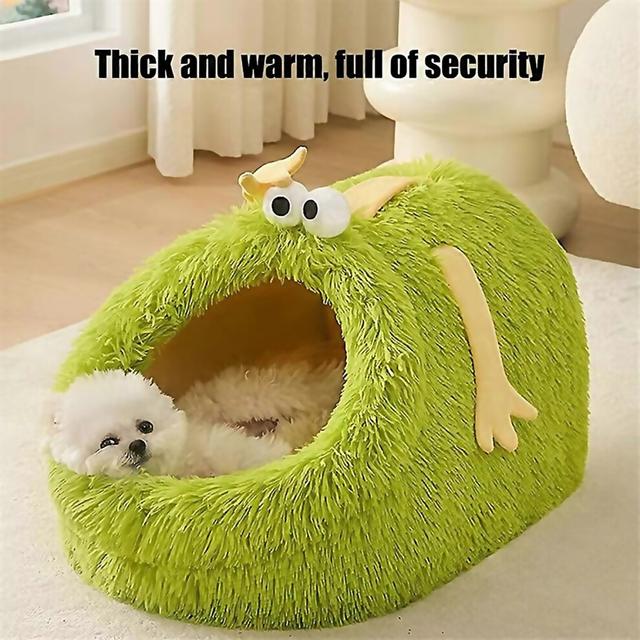 For Cat Cave Bed Pets House Cozy Kittenlounger Sleeping Cushion