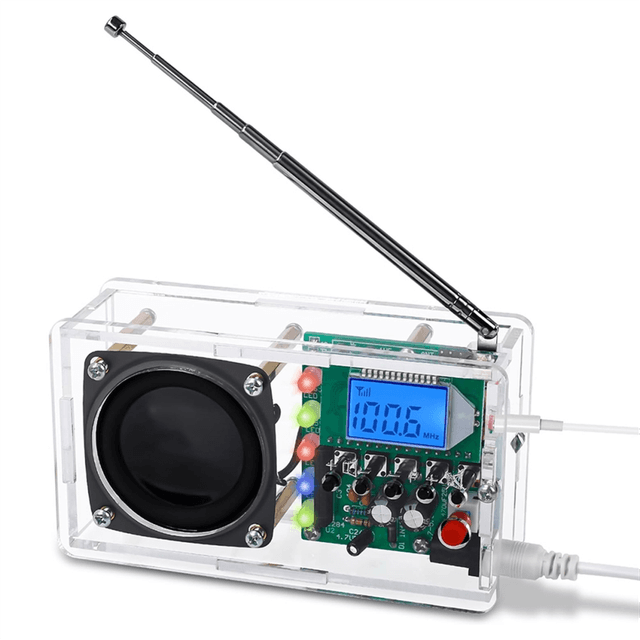 FM Radio Kit,Welding Project with LED Flash Light DIY Kit