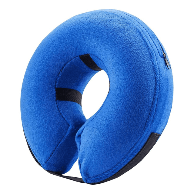 Protective Inflatable Collar for Dogs and Cats Blue M