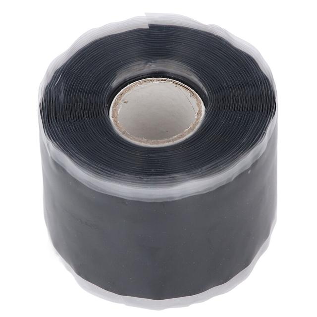 Reliable Leak Seal Tape 5m Length 50mm Width Silicone Rubber Black