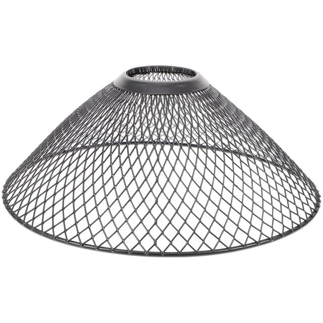 Hollow Lampshade Wrought Iron Spherical Black
