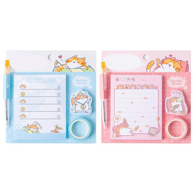 2 Sets Book Sticky Tabs Note Stickers Stationery Self-Stick Notes