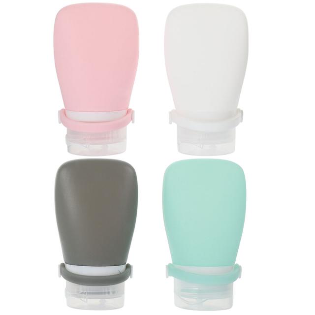 Raindrops Squeeze Bottles For Liquids Sauce Bottle Pink 4pcs