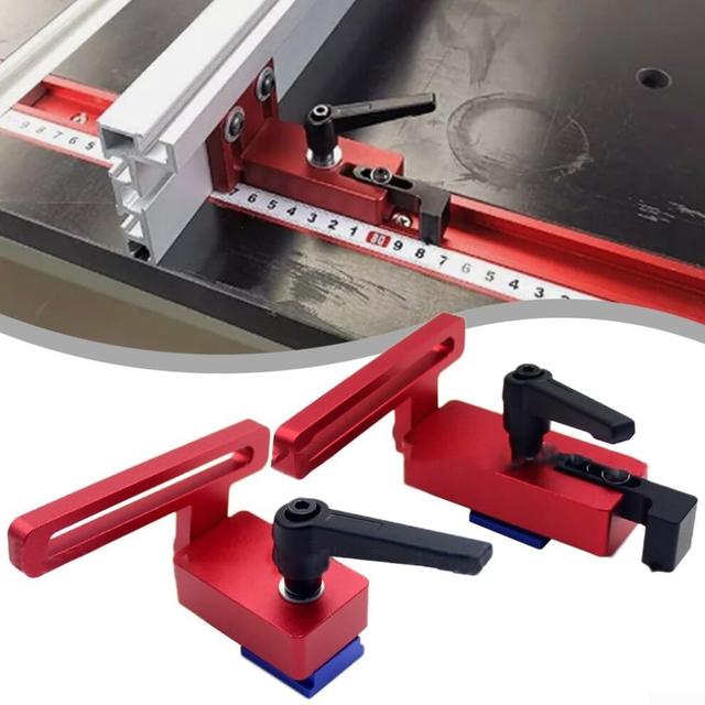 T Slot Chute Backer Stop Tool Type 30 for Woodworking, Durable Aluminum Alloy, Precision Fit for T-Slot Systems
