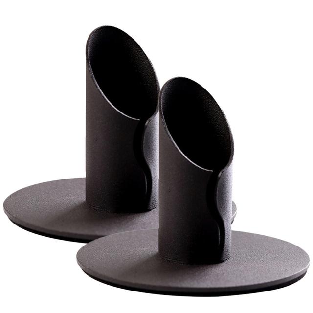 2pcs Metal Candlestick Holders For Retro Design Bedroom Storage