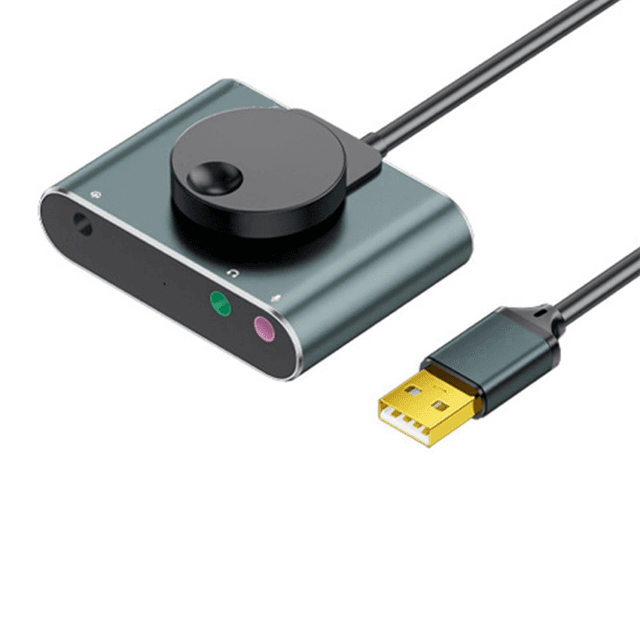 USB External Sound Card for Desktop and Notebook Black