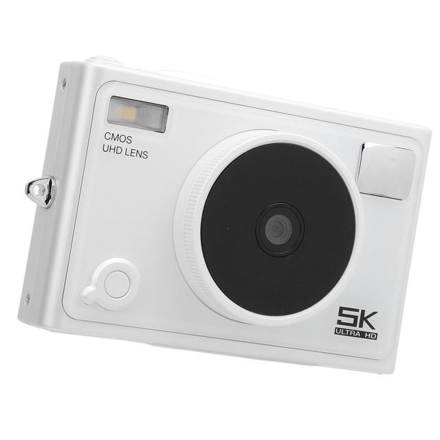 5K 72MP Dual Camera Digital Camera â 2.8in IPS Screen, White