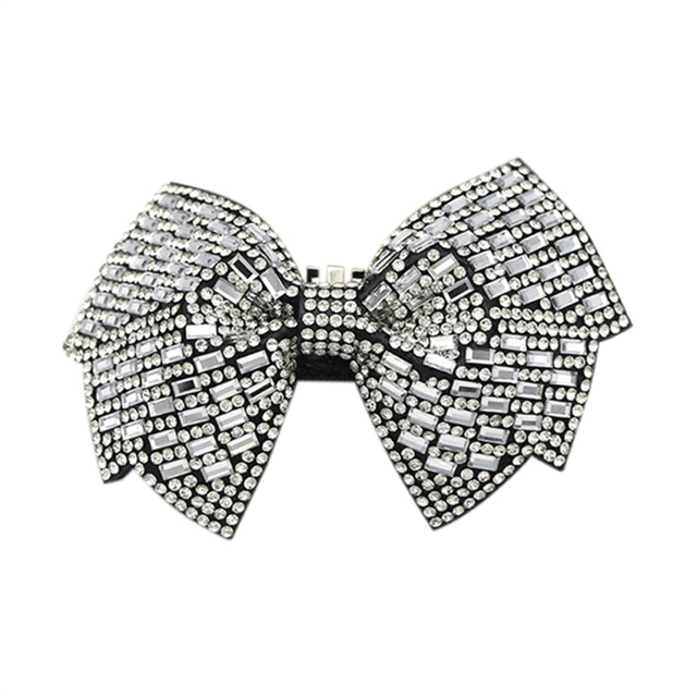 2Pcs Women Sparkle Bow Detachable Shoe Clips Remov