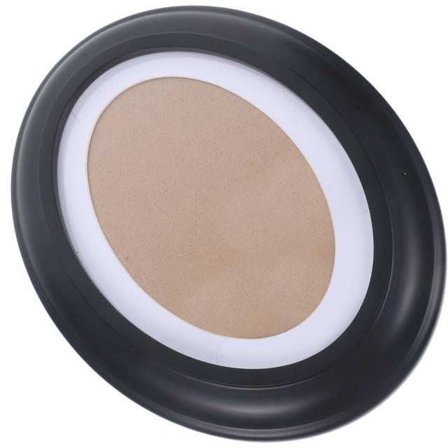 Black Oval Wood Picture Frame 7" Wall Decor Vintage Style-Tx