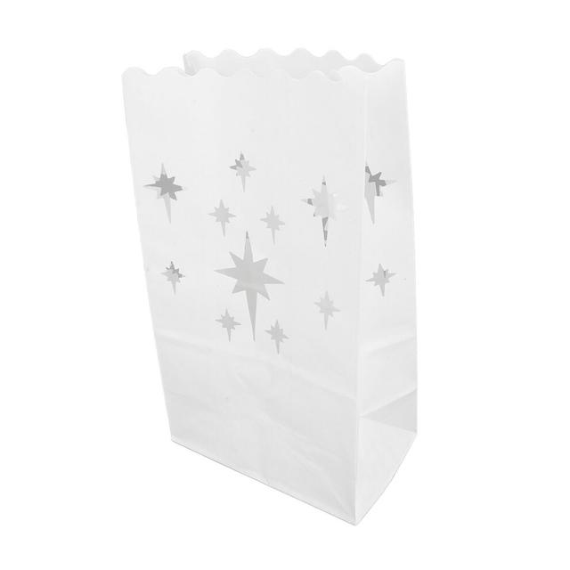 20PCS White Flame Resistant Luminary Bags for Weddings & Events
